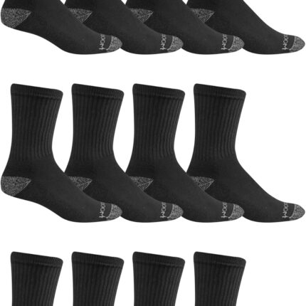 Fruit of the Loom Men's Dual Defense Crew Socks (12 Pack)